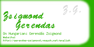 zsigmond gerendas business card