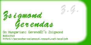 zsigmond gerendas business card